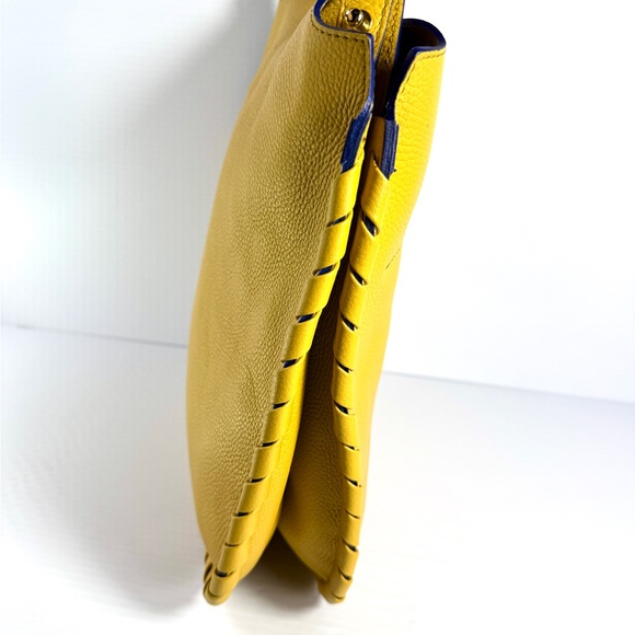 Plinio Visona Mustard Yellow Shoulder Bag - Picture 4 of 15